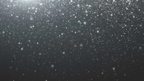 Falling snowflakes grey background Stock Footage 71357297