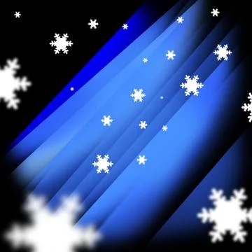 Falling Snowflakes Stock Illustration