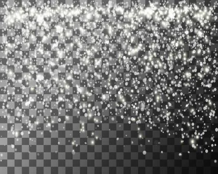 Falling snowflakes Stock Illustration