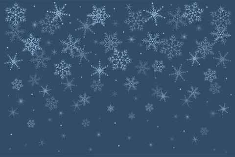 Falling snowflakes Ilustración de archivo