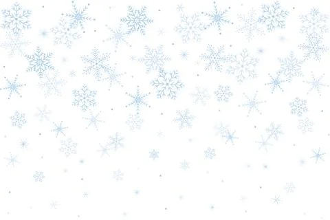 Falling snowflakes Illustrazione stock