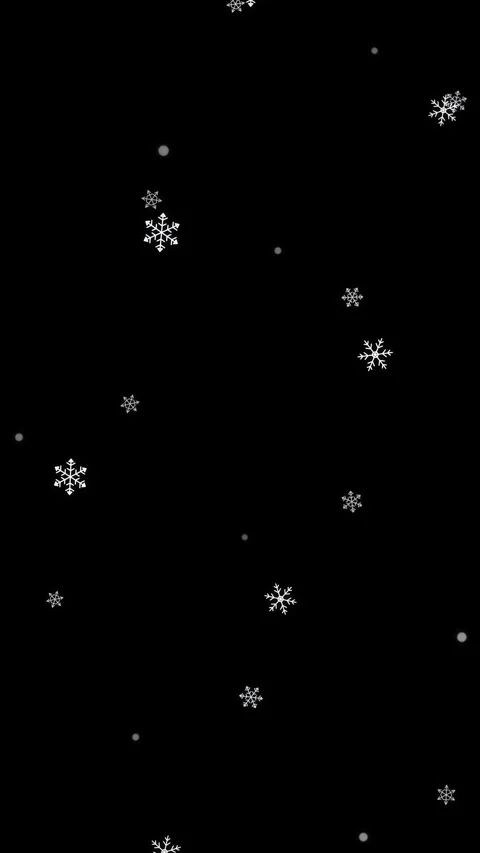 Falling snowflakes loop overlay animation with dark winter backdrop Stock Footage 346644442