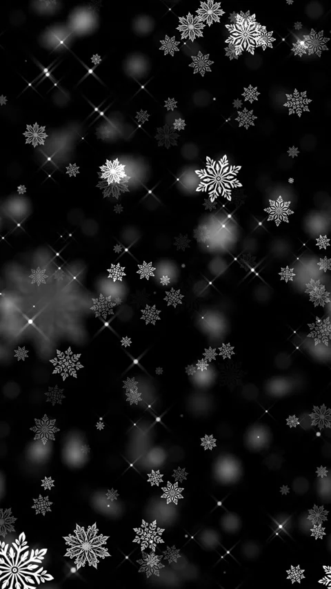 Falling Snowflakes Overlay Animation Stock Footage 289734439