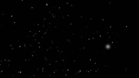 Falling snowflakes in a seamless overlay on a dark background, ideal for video Vidéo 286323634