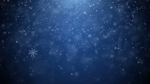 Falling snowflakes, snow background Stock Footage 82388993
