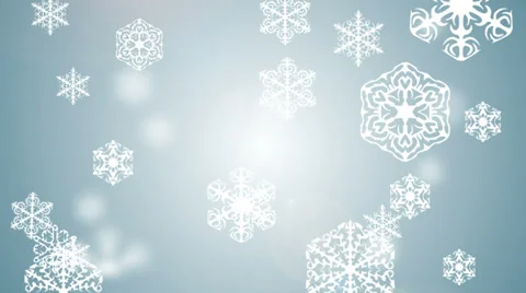 Falling snowflakes on snow. Stock Footage 33698017