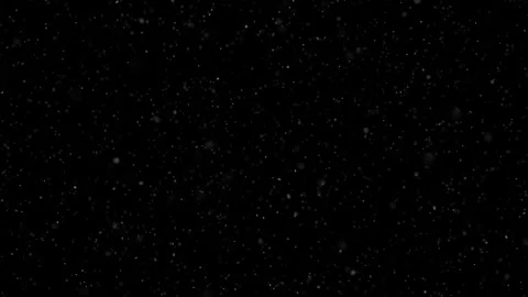 Falling snowflakes snowfall looping on black background Stock Footage 338304198