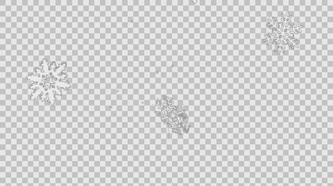 Falling snowflakes with sparkles on transparency 動画素材 56273218