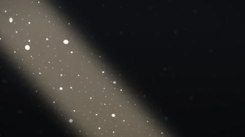 Falling snowflakes in spotlight beam. 2d animation 库存影片 344381910