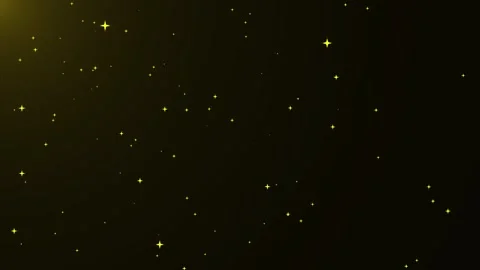 Falling Snowflakes in a Starry Night Sky with Galaxy Light Particles Video stock 338399021