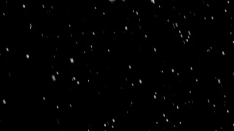 Falling Snowflakes with Transparent Background in 3D Animation Loop Stock Footage 309203005