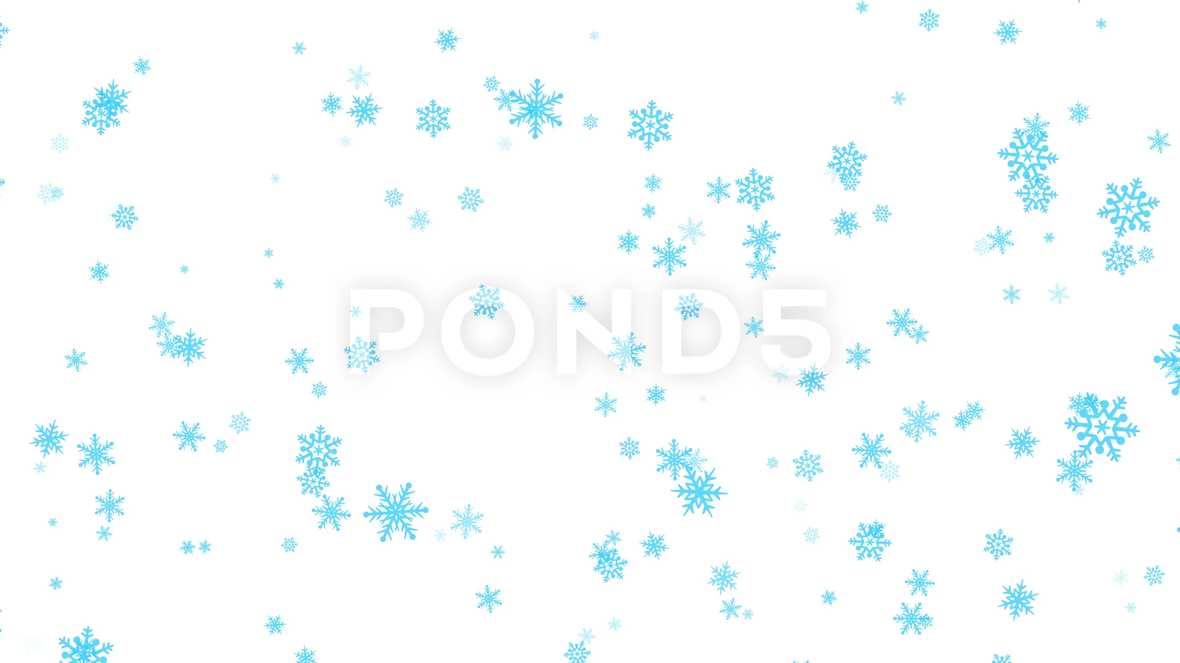 falling snowflakes - white background, o... | Stock Video | Pond5
