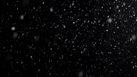Falling snow.White flakes of snow in the dark. Stock Footage 182736881
