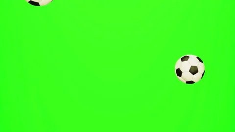 Falling soccer balls with realistic bouncing 스톡 동영상 171814372