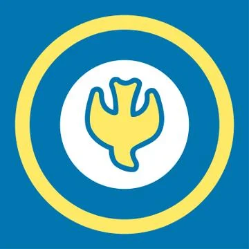 Falling Soul Rounded Vector Icon Stock Illustration