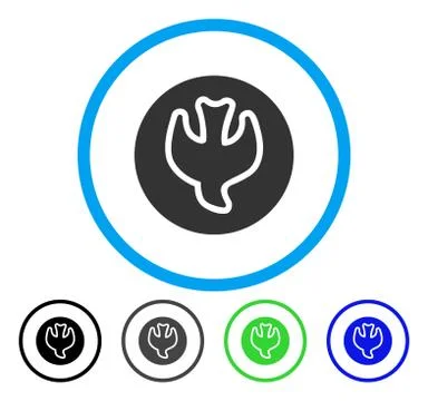 Falling Soul Rounded Vector Icon Stock Illustration