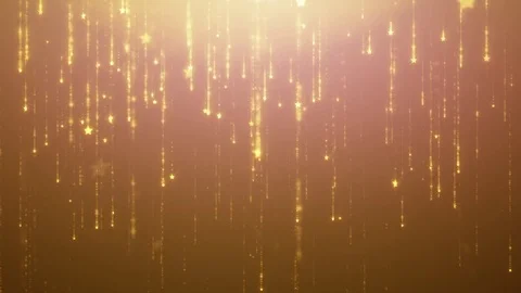 Falling sparkle rain glamor background for led screens. golden stars fall and Stock Footage 82881838