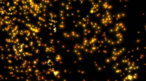 Falling sparkles against black background Stock Footage 47731367