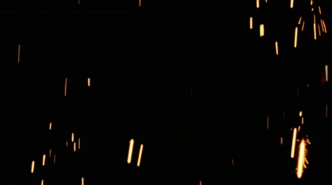 Falling sparks - EXPL011 HD Stock Footage