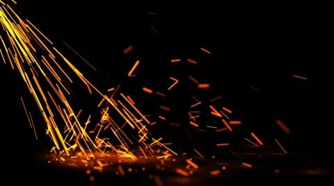 Falling sparks Stock Footage 850205