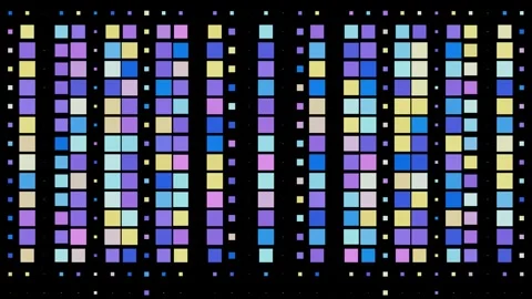 Falling Squares: Colorful Grid VJ Loop Stock Footage 268983338
