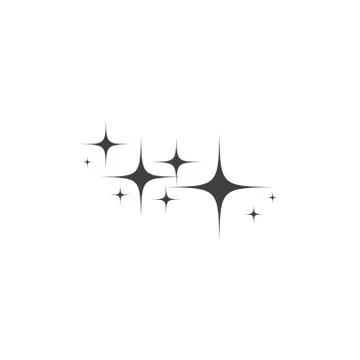 Falling star. Cloud of stars isolated on white background. Vector illustration Stock Illustration