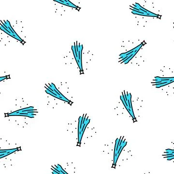 Falling star color icon vector flat illustration Stock Illustration