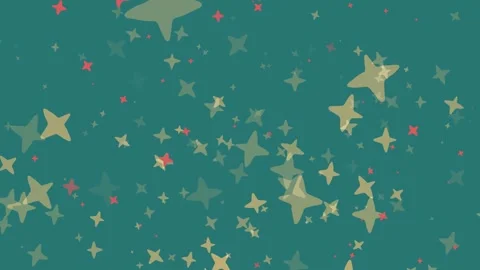 Falling star on a green background Stock Footage 302856843