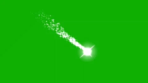 Falling star green screen motion graphic... | Stock Video | Pond5