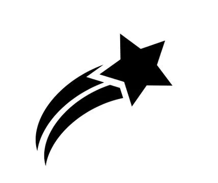 Falling star icon 스톡 일러스트