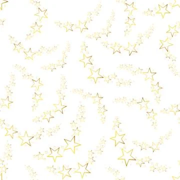 Falling star seamless pattern background. Business flat vector illustration.  Stock Illustration