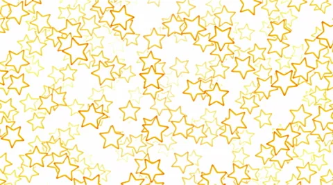 Falling Star Shapes Animation - Loop Yellow Video stock 57136058