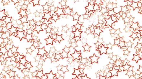 Falling Star Shapes Animation - Loop Red Stock Footage 57352484