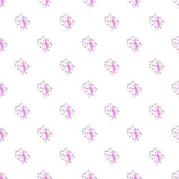 Falling stars abstract seamless pattern on white background 스톡 일러스트