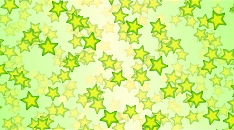 Falling Stars Animation - Loop Green Stock Footage 49887531