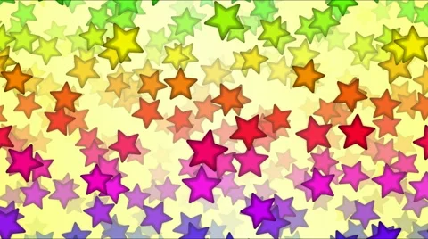 Falling Stars Animation - Loop Rainbow Stock Footage 49892959