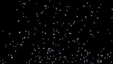 Falling stars in the black sky Video stock 87803835
