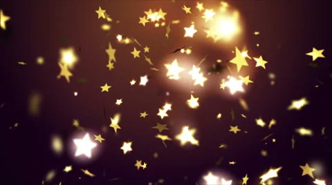 Falling stars confetti Video stock 62439102