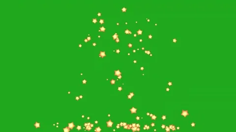 Falling Stars Landing on Glowing Surface Animation Stock Footage 336424142