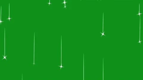 Falling stars motion graphics with green screen background Stock Footage 333262335