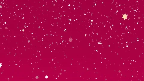 Falling stars on pink background. 3D illustration Stock Footage 139866869