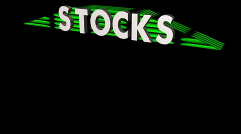 Falling Stocks:  Title Animation (With Alpha Channel) Video stock 34921578