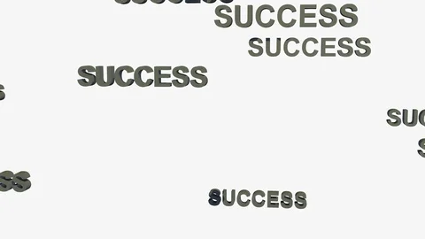 FALLING SUCCESS LOGOS Stock Footage 72800797