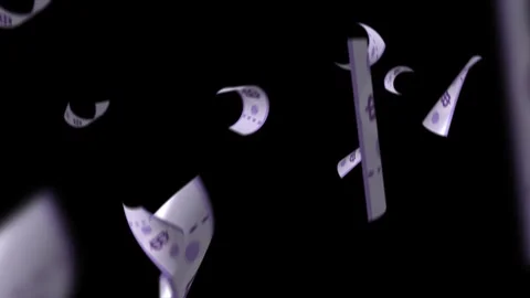 Falling Thai baht banknotes, Five hundred baht (500 baht) rain from above o.. 動画素材 279066394