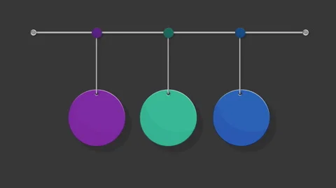 Falling three circle chart. presentation template.(included alpha) 스톡 동영상 59328701