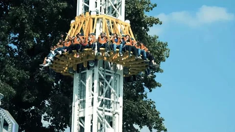 Falling Thrill Ride Stock Footage 171000609