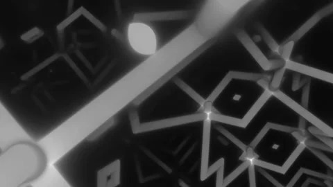 Falling Through Endless Sharp Dangerous Mask of Pipe Shapes Stock-Footage 139714195