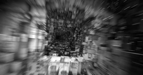 Falling Through Structure (4320p 25fps) Stock Footage 217443035