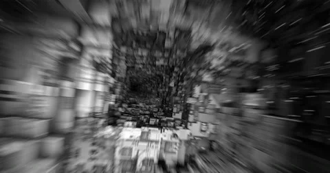 Falling Through Structure (4320p 29.97) Stock Footage 217443288