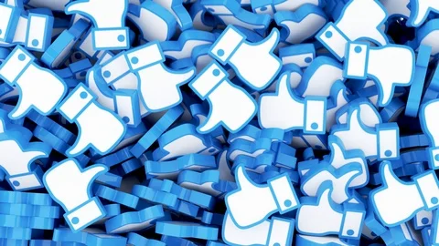 Falling thumbs up emoji animation Vídeo Stock 102308302